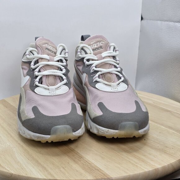 Womens Size 7 - Nike Air Max 270 React Running Pink White C13899-500 - Picture 2 of 9